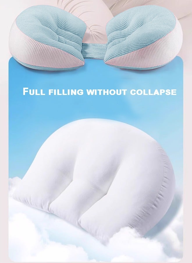 Pregnancy Sleep Pillow Pregnant Pregnancy Pillow Support Pregnancy Pillow Feeding Baby Side Sleeping Pillow Adjustable And Removable Portable For Supporting Back Abdomen Back Hips Legs - Image 5