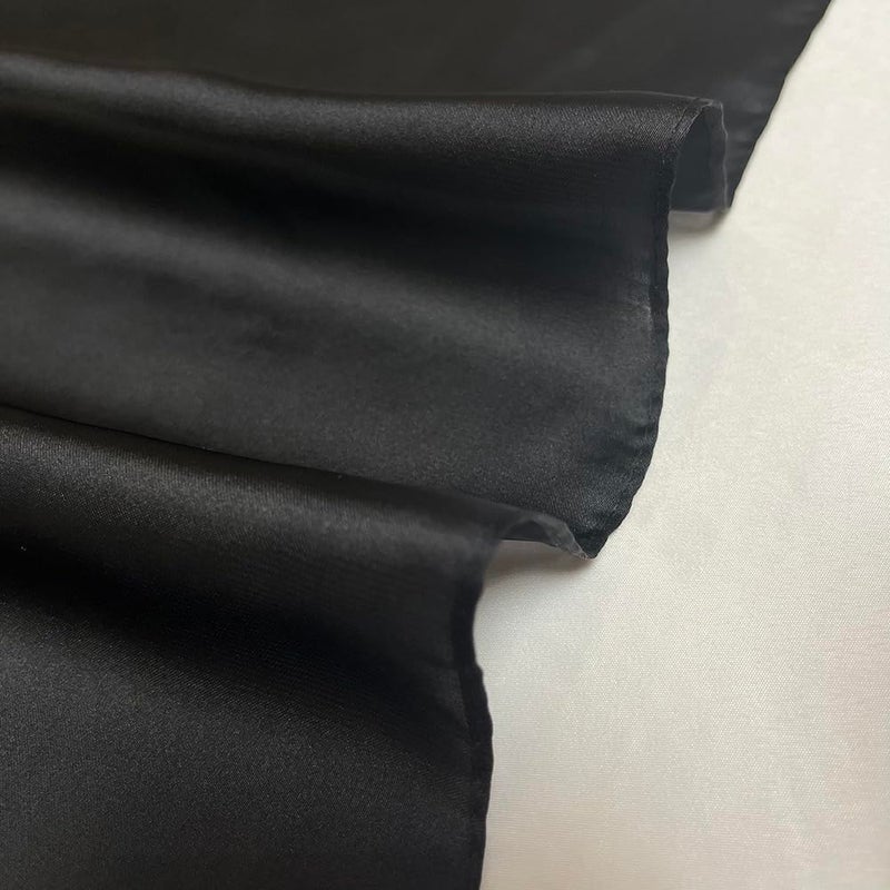 FONYVE Silk Head Scarf for Women Satin Neck Scarves Square Solid Hair Bandana Headband 27.5" - Image 3