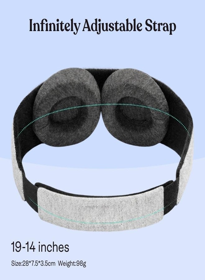 AWESOME Eye Mask for Sleeping – 3D Contoured Sleeping Eye Mask with Zero Eye Pressure & 100% Blackout Coverage – Adjustable Sleep Mask for Side Sleepers, Travel & Night Shifts, Black - Image 5