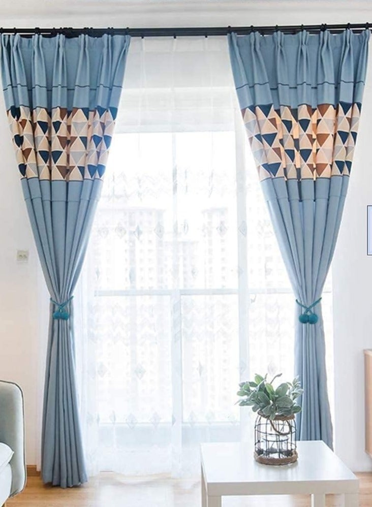 اليسا مجموعة من 2 حاملات الستائر وربطات الستائر ذات الحبال المغناطيسية وحاملات ربط الستائر - Image 4