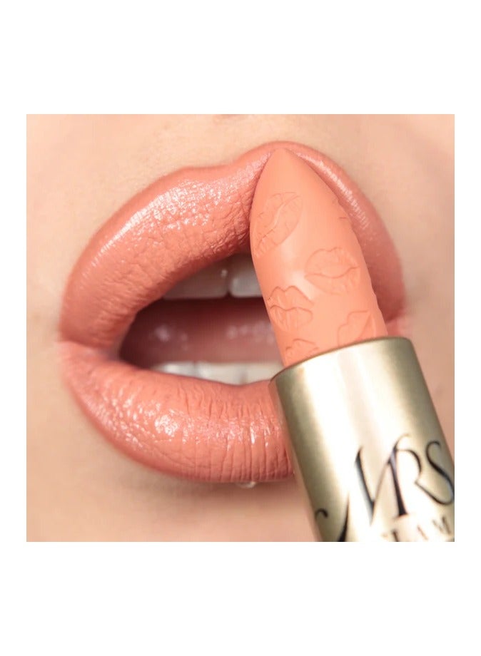 Bperfect Mrs Glam - Mrs Kisses Lipstick - Lip Glam for All Skin Tones Peachy Queen 30g - Image 2