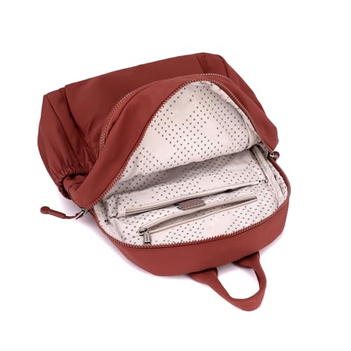 Tanweibago Mini Nylon Women Backpacks,11L Small Ladies backpacks Casual Lightweight Women Shopping Travel Daypack (Z1-brick red) - Image 4