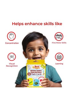 Desi Toys Double-Sided Flash Cards Interactive Learning Letters, Numbers, Shapes & Colors, Montessori Toys & Games 50 Fun Images for Children | Kindergarten Preschool Learning Activities and Toddler Toys  - Image 4