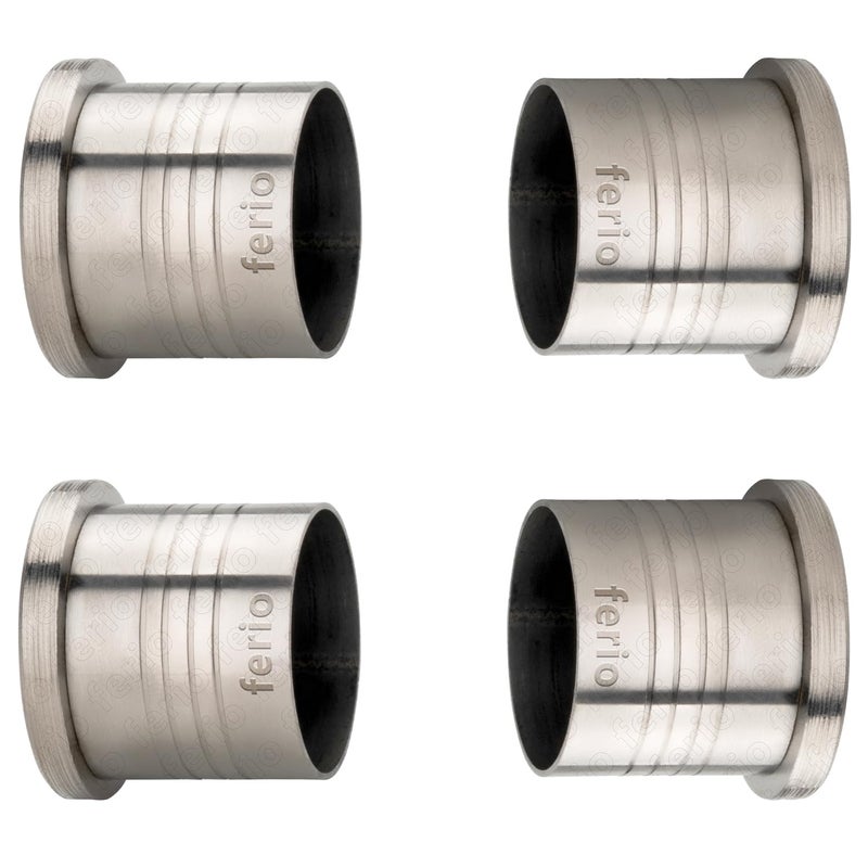 Ferio Curtain Rod Holders for 1 Inch Curtain Rod/Wall to Wall Bracket Set of 4 / Stainless Steel Curtain Accessories for Window Curtains and Door Curtains (Stainless Steel, Pack of 4) - Image 5