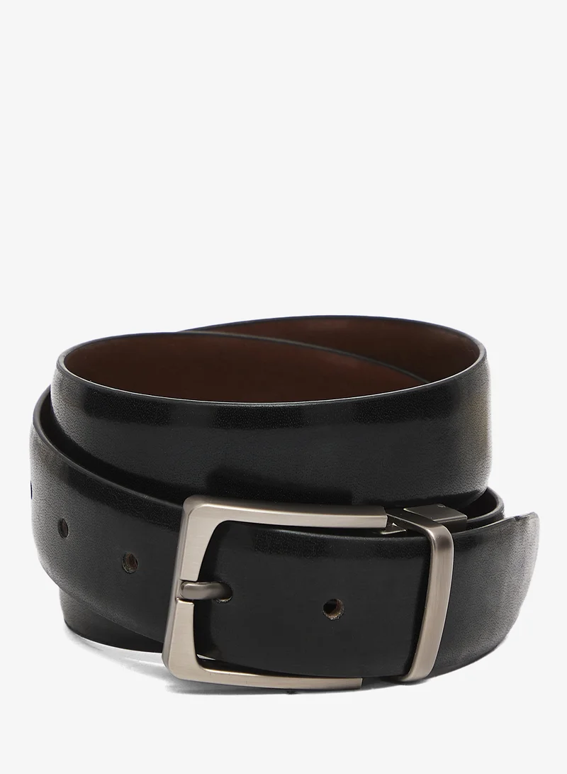 روبرت وود حزام رسمي من الجلد الطبيعي قابل للعكس والتعديل