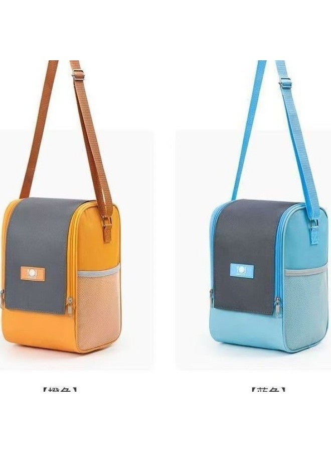 Generic Hot Lunch Bag Lunch Bag Office Workers With Lunch Box Handbag Aluminum Foil Thick Insulation Bag-Color:Black-Capacity:Below 20l - Image 1