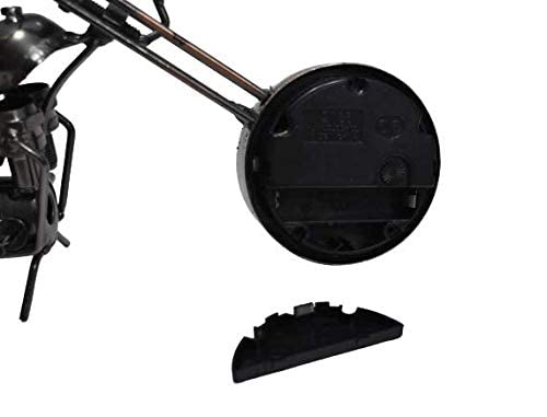 Qwick Click Metal Handmade Royal Look Showpiece Motor Bike with Clock Decorative Vintage Shape 28 cm - Image 3