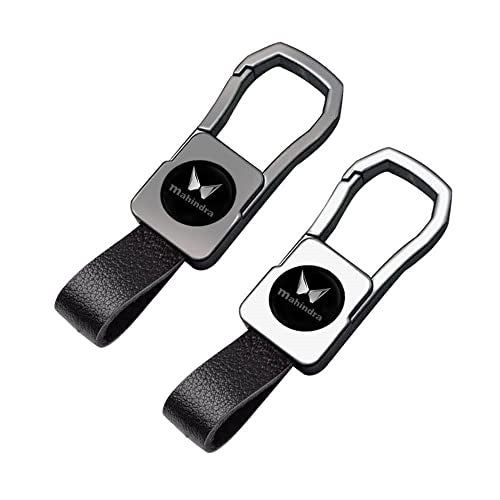 Greenworld Metal Scratch Proof Fob Key Heavy Duty Keychain Compatible With New Mahin-Dra Scorpio/Bolero/Xuv700/Xuv300 With New Mahin-Dra Logo (Black) - Image 5