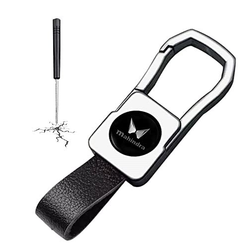 Greenworld Metal Scratch Proof Fob Key Heavy Duty Keychain Compatible With New Mahin-Dra Scorpio/Bolero/Xuv700/Xuv300 With New Mahin-Dra Logo (Black) - Image 3