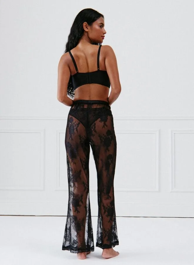 UNDIZ Floral lace trousers