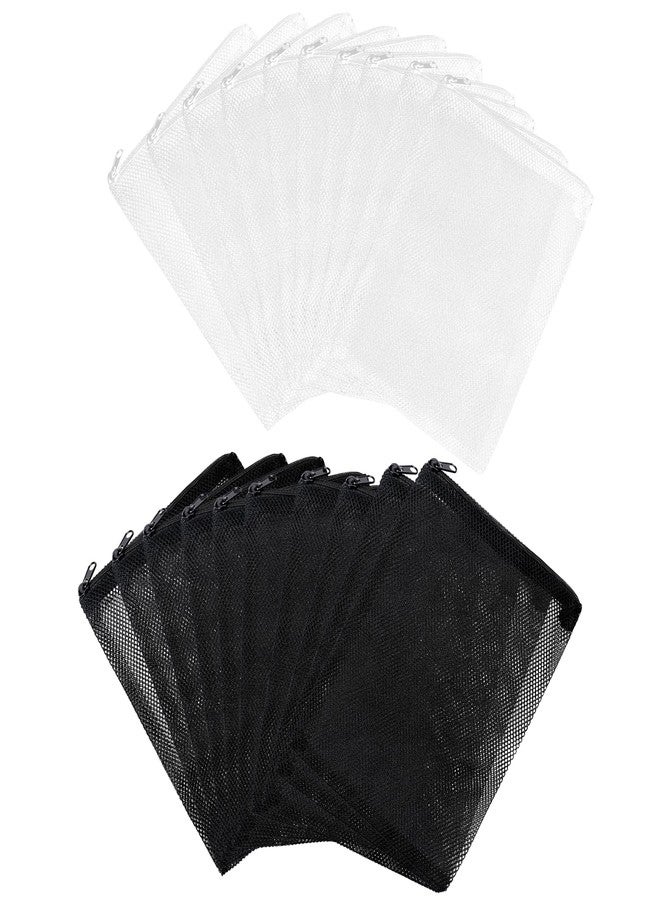 Psiriol 20Pcs Reusable Aquarium Media Bag, Aquarium Filter Media Bags, Fine Mesh Bag with Zipper for Tank Aquarium, 2 Colors (6" x 4") - Image 1