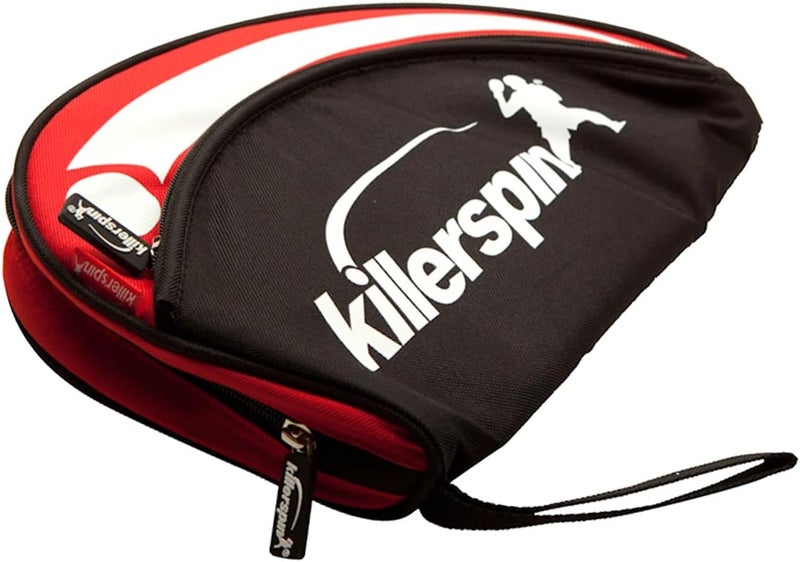 Killerspin Barracuda Ping Pong Paddle and Ball Carry Case - Stylish Black and Red Design - Image 1