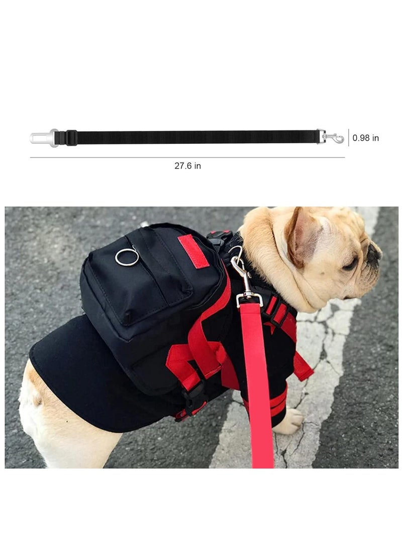 SYOSI 2 Pack Dog Seat Belt,Adjustable Safety Dog Seat Car Harness,Comfortable Dog Seat Belt Harness for Vehicle Pet Safety Seat Belts Heavy Duty Strong Durable Car Harness for Dogs - Image 4