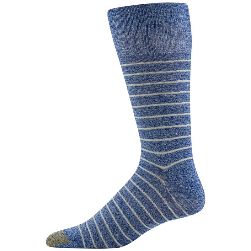 GOLDTOE Men's Cambridge Crew Socks, 6-Pairs, Royal Assorted, Shoe Size: 6-12.5 - Image 3