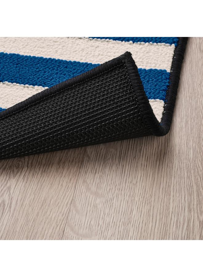 erorex Rug, Low Pile, Blue Black/Stripe, 60X90 Cm - Image 5