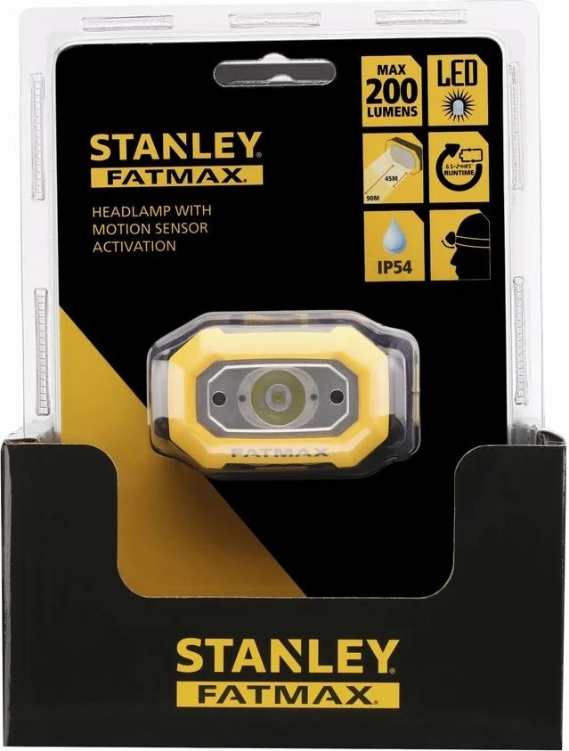 Stanley ® Fatmax® FMHT81509-0 200 Lumen Head Lamp with Motion Sensor