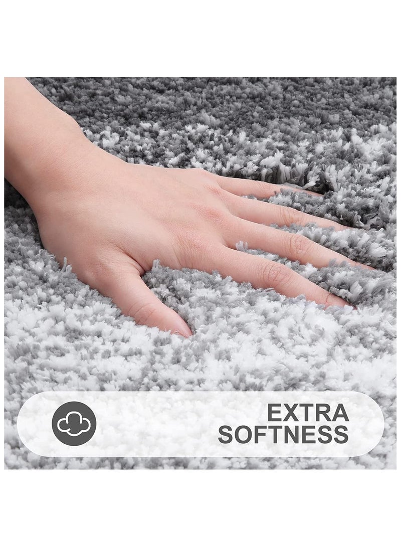Ofrdncy Luxury Bathroom Rug Mat, Soft and Absorbent Microfiber Bath Rugs, Machine Wash Dry, Bath Mats for Bathroom Floor, Tub and Shower(Grey, 50x80cm) - Image 3