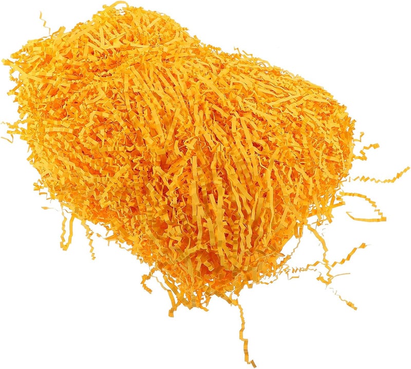VERDANVERSE Gold Crinkle Shredded Paper 200g Pack, Corrugated Paper Shreds Filler for Boxes, Basket Stuffing for Cosmetics, Wine, and Holiday Packaging - Image 1