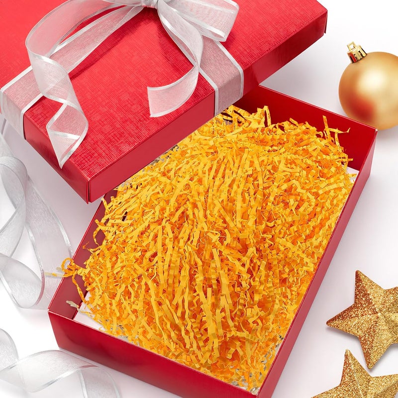 VERDANVERSE Gold Crinkle Shredded Paper 200g Pack, Corrugated Paper Shreds Filler for Boxes, Basket Stuffing for Cosmetics, Wine, and Holiday Packaging - Image 5