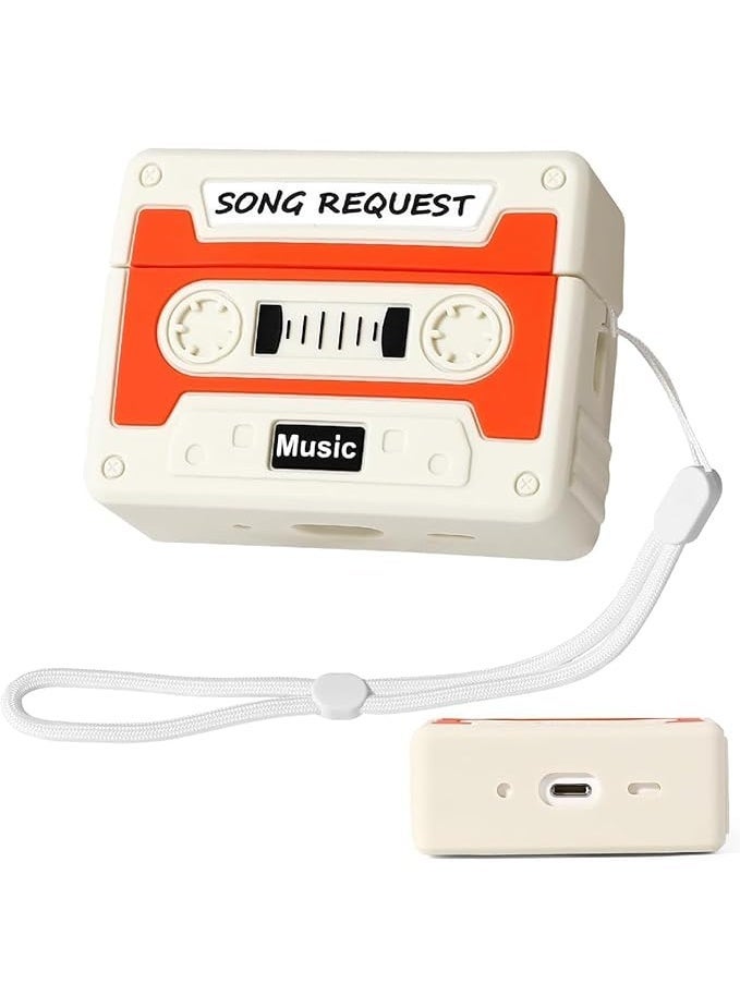 كاست ويف جراب لطيف لسماعات ايربودز برو الجيل الثاني/الاول (2023/2022/2019) مع سلسلة مفاتيح، جراب شحن سيليكون بتصميم كرتوني ثلاثي الابعاد مضاد للصدمات للاولاد والبنات - Image 1