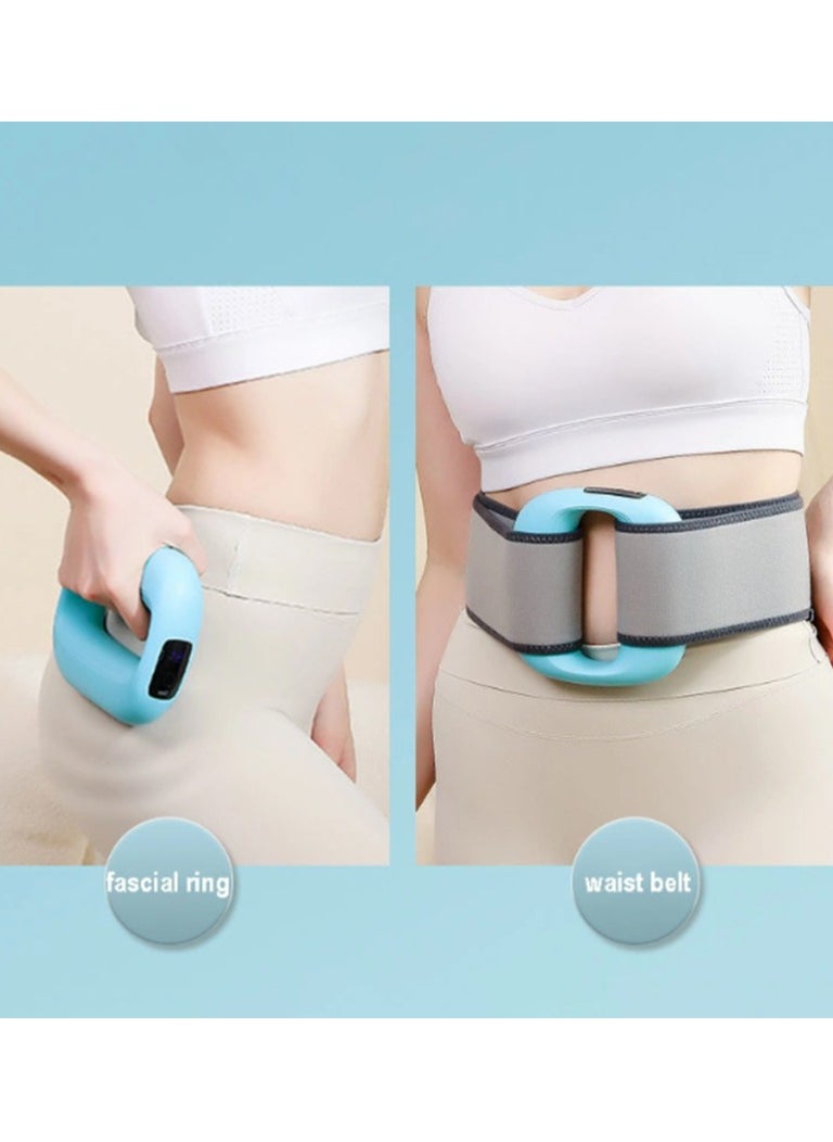 DubaiGallery Cross-border mini fascia gun waist abdomen fat burning weight loss fascia ring portable massage fitness device home small  - Image 3