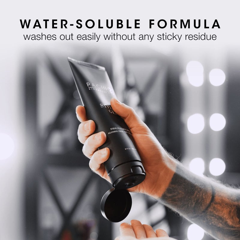 Pacinos Styling Gel - Medium Shine All Day Hold, Conditions and Moisturizes Hair while Adding Volume and Texture, No Dry Flakes or Residue, All Hair Types, 8 fl. Oz - Image 4