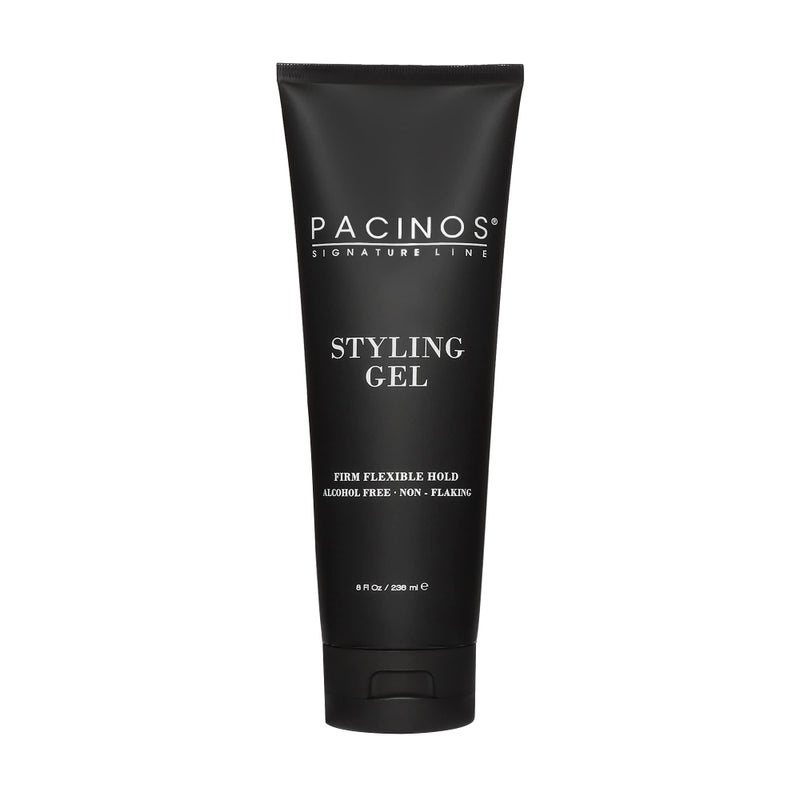 Pacinos Styling Gel - Medium Shine All Day Hold, Conditions and Moisturizes Hair while Adding Volume and Texture, No Dry Flakes or Residue, All Hair Types, 8 fl. Oz - Image 1