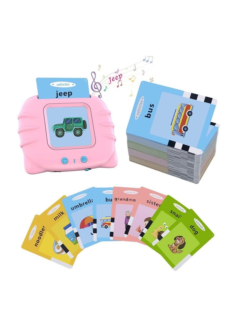 Flash Cards for Toddlers 2 3 4 5 6 7 Years Old,112 Card Talking Flash Cards(224 Words),Speech Therapy Toys Autism Toys,Baby Audible Flashcards Early Learning Educational Toys, - Image 1