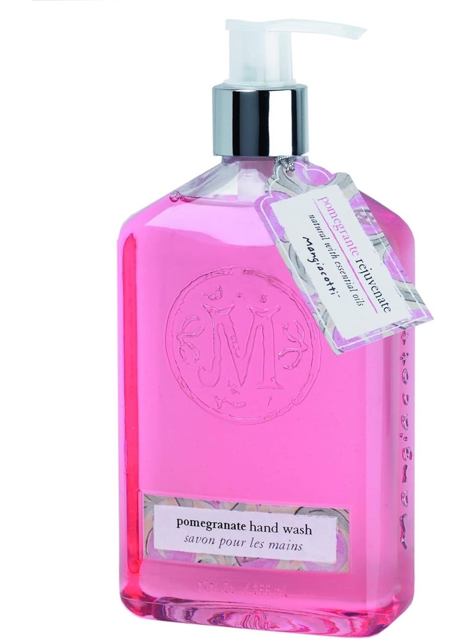 Mangiacotti - Liquid Hand Soap Naturally Plant Based HandWash with Vitamin E and Fragrant Essential Oils12Ounce Pomegranate - Image 1
