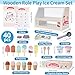 Melofaver Wooden Ice Cream Counter Playset for Kids Toddler Girl Toys Kitchen Playset Pretend Play Gifts for 3 4 5 6 Year Old Girl or Boy Play Food Scoop and Serve Play Kitchen Sets for Kids Ages 48 - Image 2