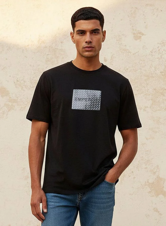 Emperor Emperor Regular Fit Crew Neck Short Sleeve T-shirt