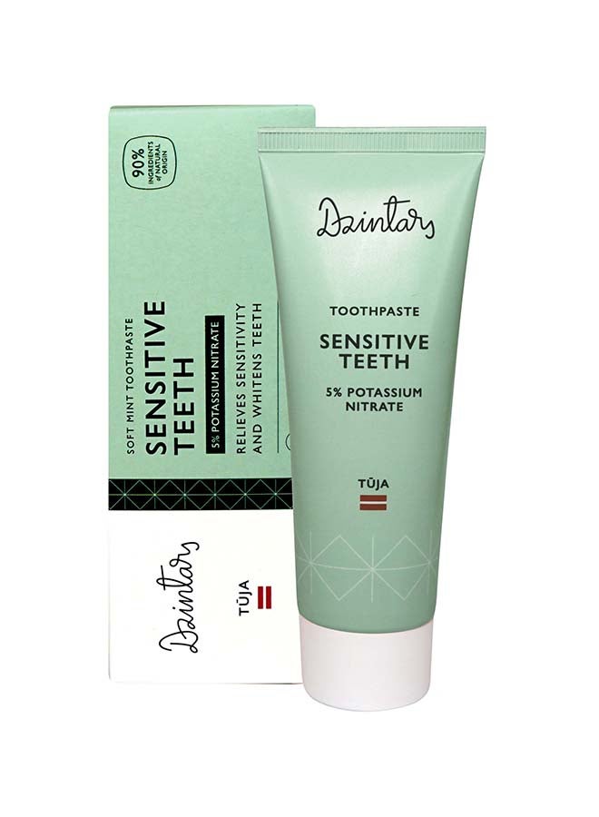 Dzintars Sensitive Teeth Toothpaste Tūja 75ml - Image 2