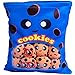REFAHB Yummy Cookie Stuffed Toy Game Pillow Cute Plush Cushion Delicious Food Dessert Package Birthday Gift 8pcs a Bag Blue - Image 4