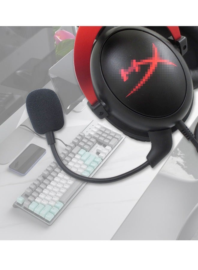 Replacement Game microphone suitable for Kingston HyperX Cloud 2 II Cloud Core Cloud Pro CloudX, Xbox One, Nintendo Switch, PS4, Computer PC, Gaming Headsets. - Image 3