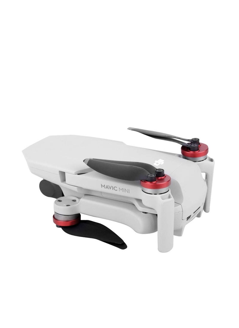 Generic - 4 Pcs Mavic Mini 3 Pro/Mini/Mini SE Motor Cover Aluminum Alloy for DJI Mini 3 Pro Motor Protection Cover Accessories (Red) - Image 1