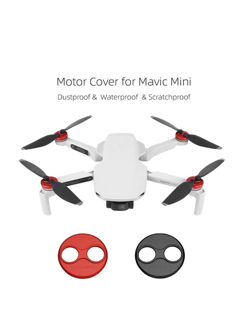 Generic - 4 Pcs Mavic Mini 3 Pro/Mini/Mini SE Motor Cover Aluminum Alloy for DJI Mini 3 Pro Motor Protection Cover Accessories (Red) - Image 1