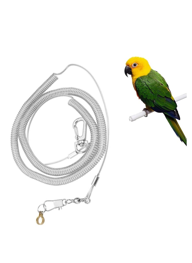 SYOSI Parrot Training Rope Bird Harness Leash Bird Flying Rope Flexible Bird Leash Kits Ankle Foot Ring Accessories for Bird Parrot  - Image 2