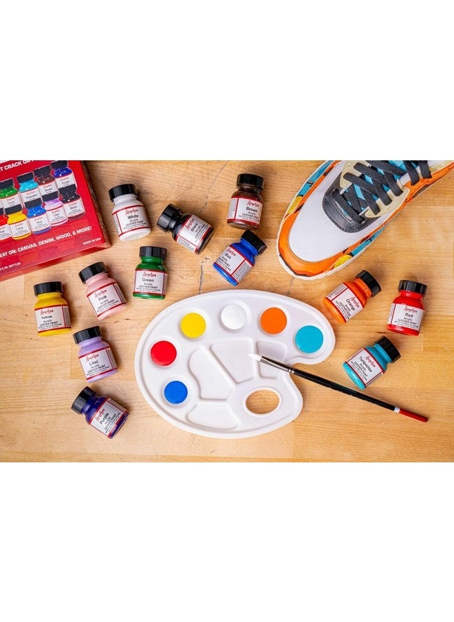 Angelus - Leather Paint Starter Kit Set of 12 1 Ounce Bottles - Image 1