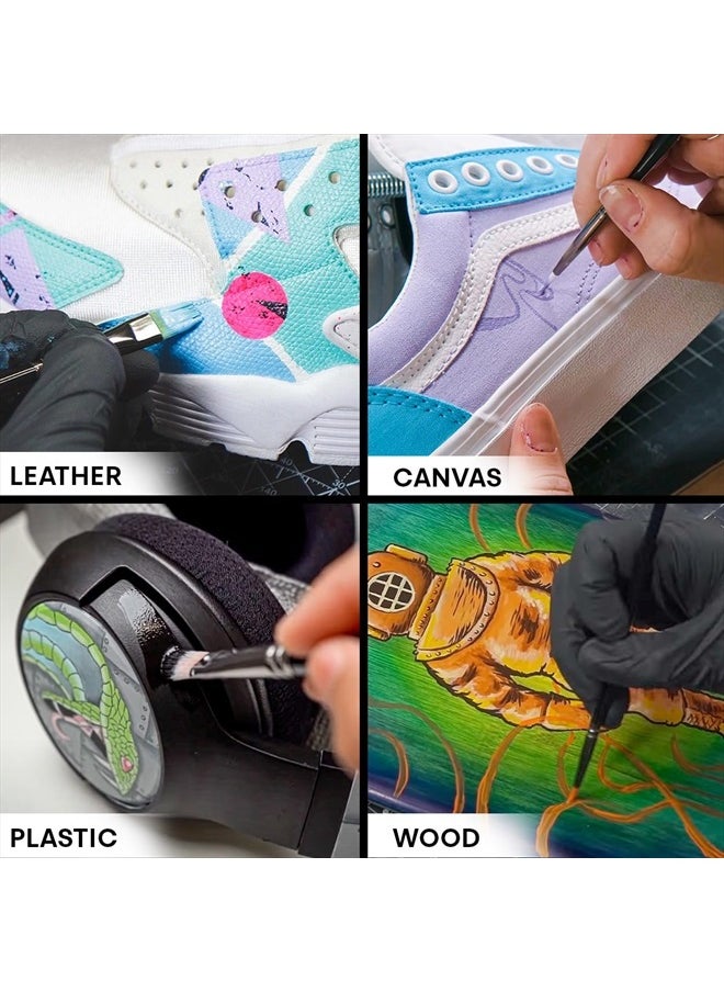 Angelus - Leather Paint Starter Kit Set of 12 1 Ounce Bottles - Image 1