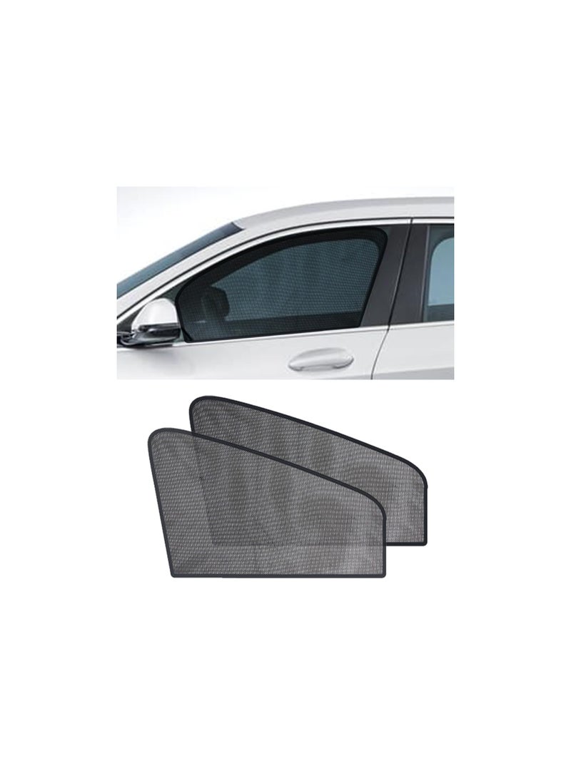 SYOSI Magnetic Car Side Window Sunshade, Car Window Shade for Baby, Universal Reversible Magnetic Curtain, Car Front Side Protection Covers, Car Front and Rear Sun Shade, Not Fade No Odor(2pcs, Front) - Image 1