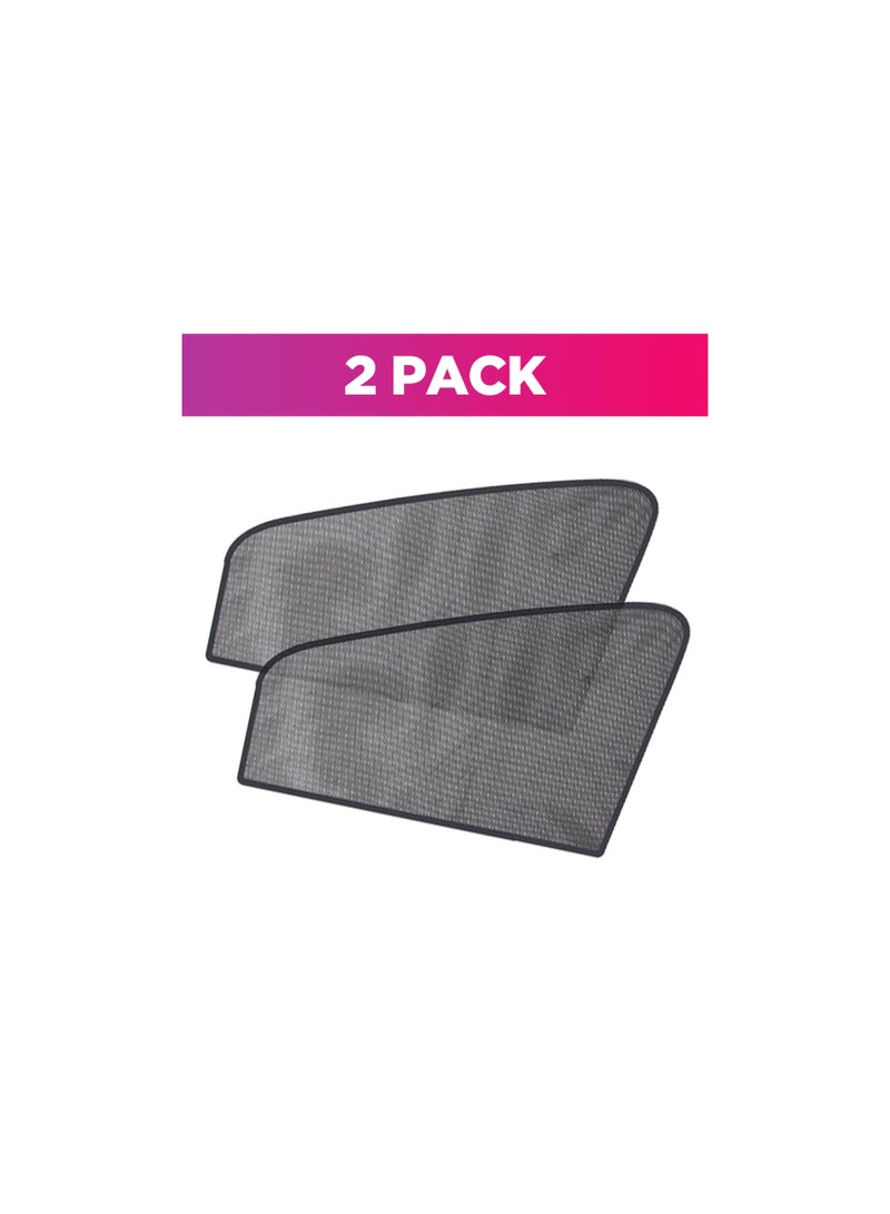 SYOSI Magnetic Car Side Window Sunshade, Car Window Shade for Baby, Universal Reversible Magnetic Curtain, Car Front Side Protection Covers, Car Front and Rear Sun Shade, Not Fade No Odor(2pcs, Front) - Image 2