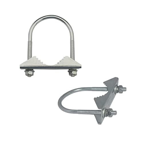 Chaowei U Bolts, 2 pcs Outdoor WiFi Antenna Mounting Bracket Magnetic Stainless Steel Hardware for 4G LTE, Ham Radio, and TV Antennas - Image 1