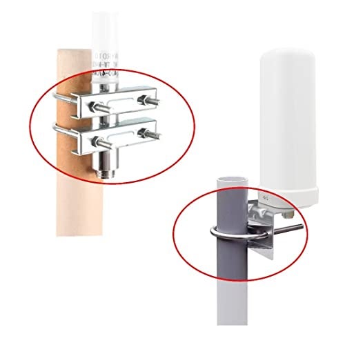 Chaowei U Bolts, 2 pcs Outdoor WiFi Antenna Mounting Bracket Magnetic Stainless Steel Hardware for 4G LTE, Ham Radio, and TV Antennas - Image 5