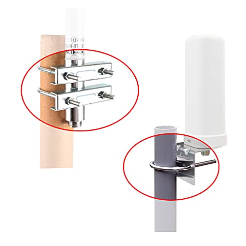 Chaowei U Bolts, 2 pcs Outdoor WiFi Antenna Mounting Bracket Magnetic Stainless Steel Hardware for 4G LTE, Ham Radio, and TV Antennas - Image 4