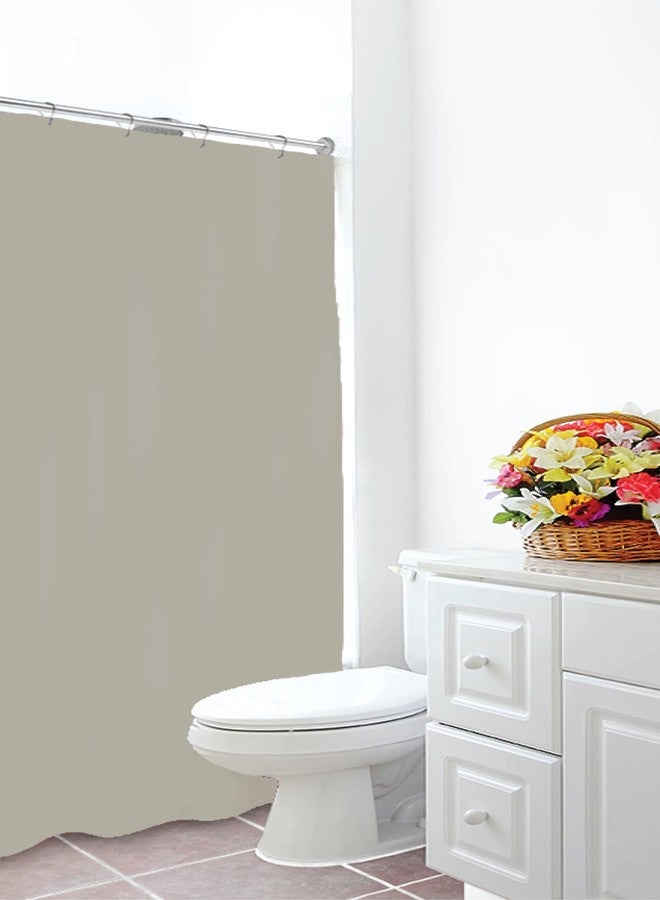 هوم إكسبريشونز بطانة ستارة حمام فاخرة من مادة PEVA من Home Expressions Brooklyn Bath & Co. - بيج، 70 × 72 بوصة، بطانة ستارة حمام متينة مقاومة للماء مع حلقات معدنية و3 مغناطيسات (رملي) - Image 2