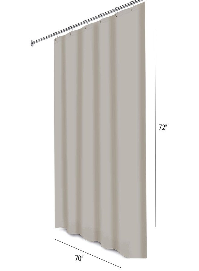هوم إكسبريشونز بطانة ستارة حمام فاخرة من مادة PEVA من Home Expressions Brooklyn Bath & Co. - بيج، 70 × 72 بوصة، بطانة ستارة حمام متينة مقاومة للماء مع حلقات معدنية و3 مغناطيسات (رملي) - Image 3