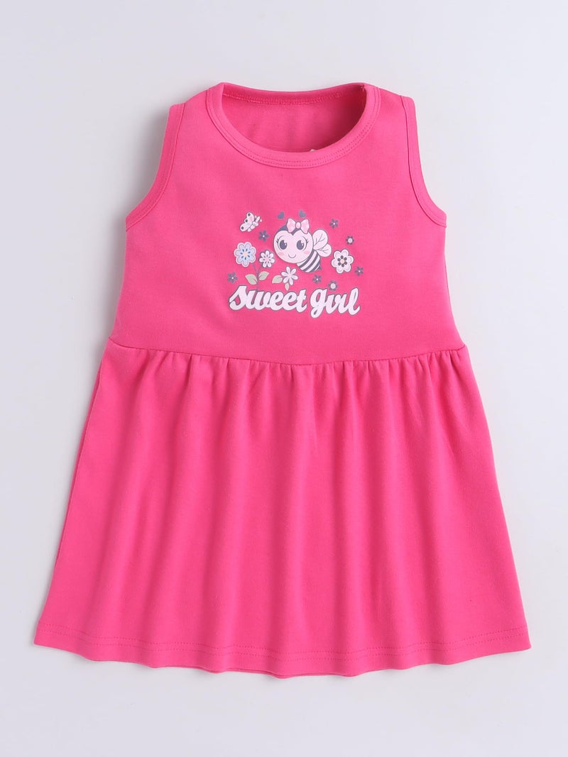 EIO Girls Cotton Frock Dress Combo Pack et | Multicolor Knee Length Casual Dresses for Kids | Soft & Breathable Summer Wear Outfit Frock Set - Image 3
