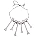 FRECI Skeleton Bone Necklace Halloween Jewelry Costume Fancy Dress for Women Men White - Image 3