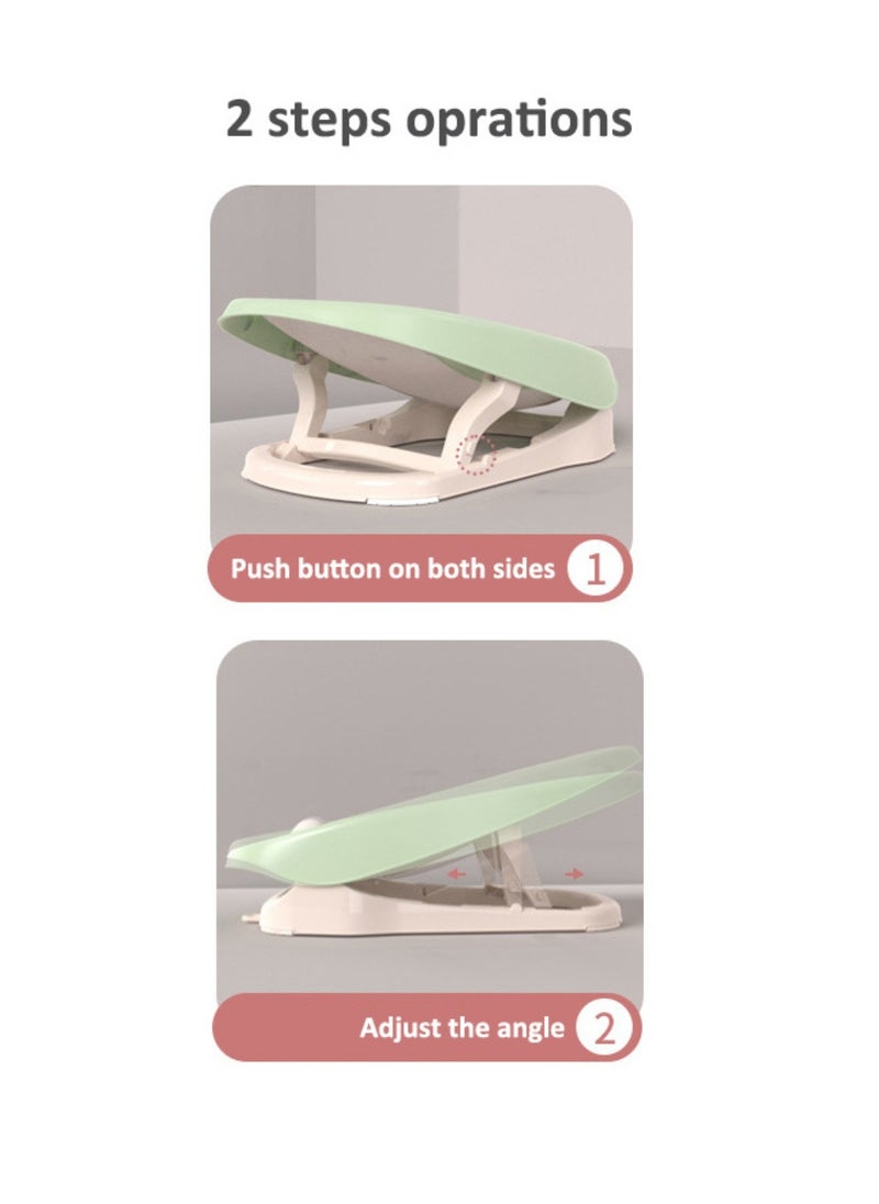 Moms Magic Baby Bath Rack with Soft TPE Back Support | Locking Feet System for Secure Use | Easy to Dry, Lightweight, Perfect for Bathtubs & Bathrooms  - Image 4