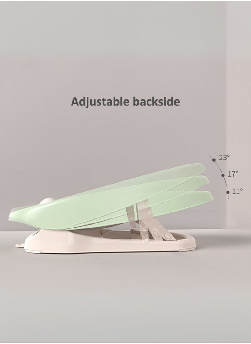 Moms Magic - Baby Bath Rack with Soft TPE Back Support | Locking Feet System for Secure Use | Easy to Dry, Lightweight, Perfect for Bathtubs & Bathrooms - Image 1